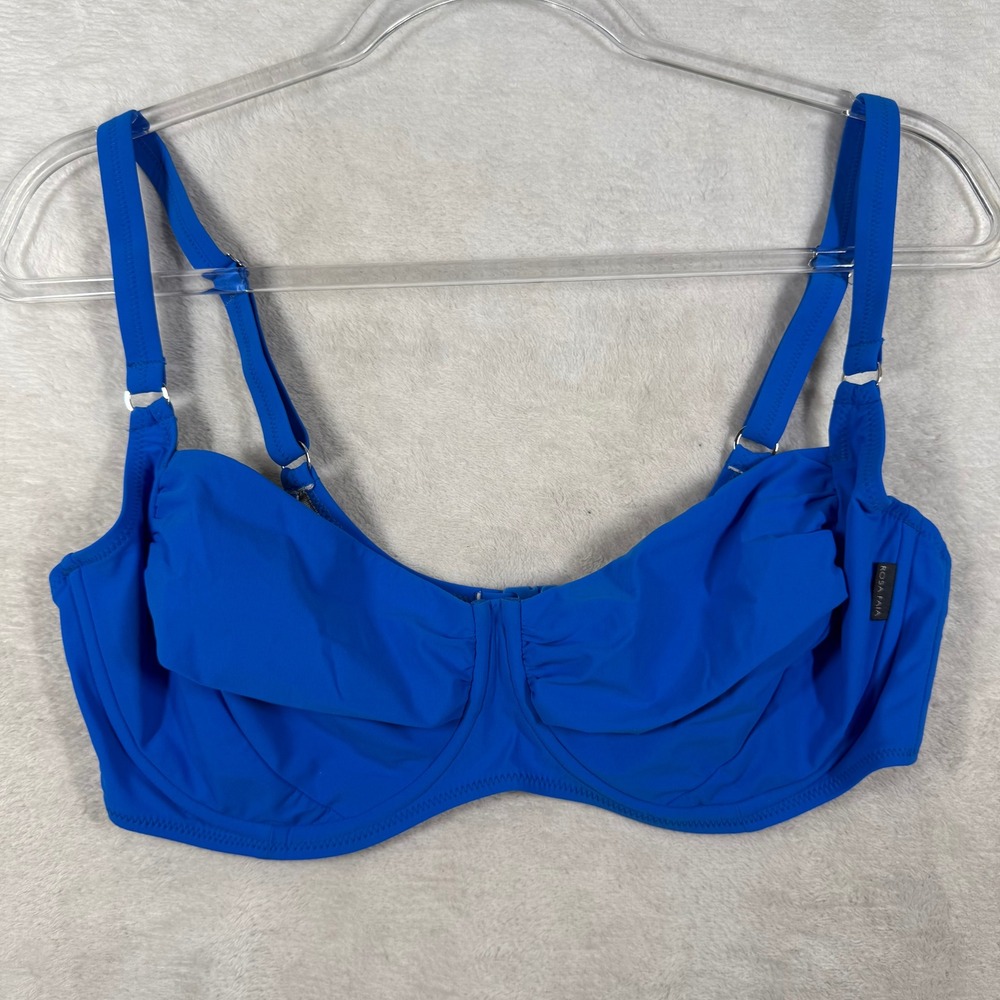 Rosa Faia by Anita Beautyfull Underwire Bikini Top Royal Blue Size 36E USA 12